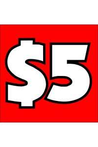 Freight at $5 - Buy in multiples of $5 if your Quoted a Delivery