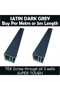 Battens 40x40mm - 5.5m lengths in Dark Grey - Bulk item & Uncut - Super Heavy Duty