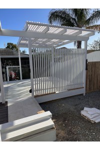 White BATTEN Fences- 40x40mm Pool Compliant - Also can be RAKED  -Custom Sizes SQM Rate